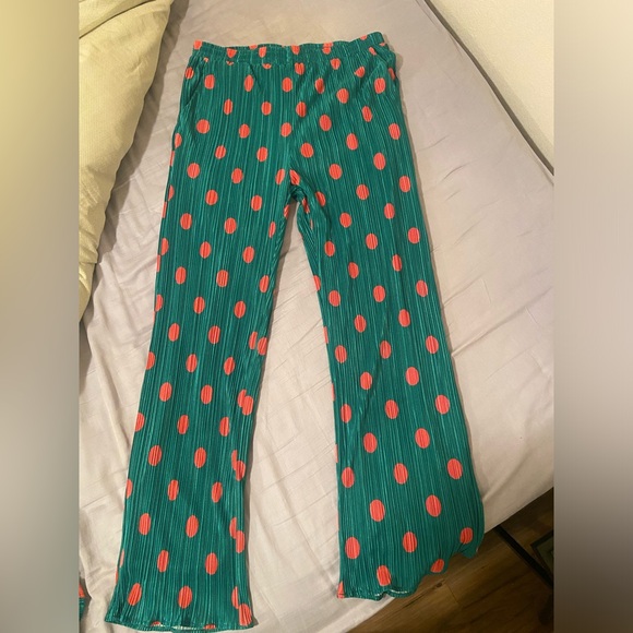 Dressed in LALA Plissé Set Retro Watermelon Polka Dots sz Large NWOT - Picture 11 of 14